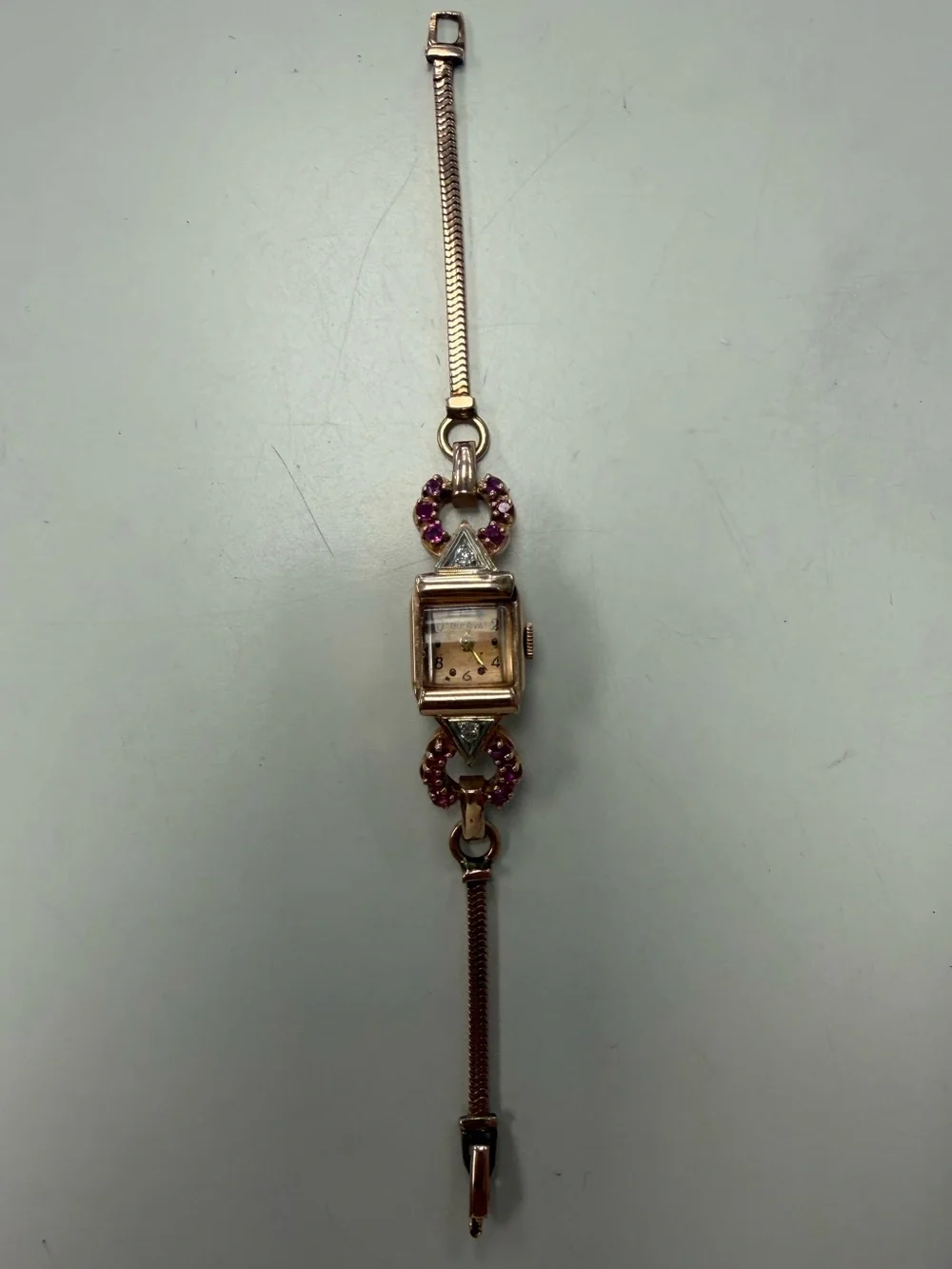14k Rose Gold Vintage Bulova